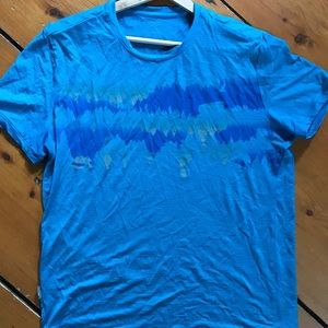 Icebreaker Tech T with Mountain Skyline Print